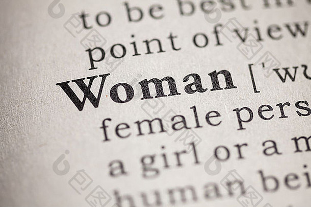 假的字典定义词女人