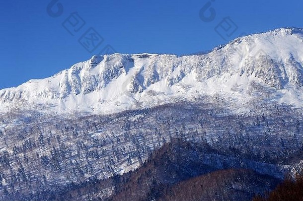 山范围覆盖雪说地区北海道日本