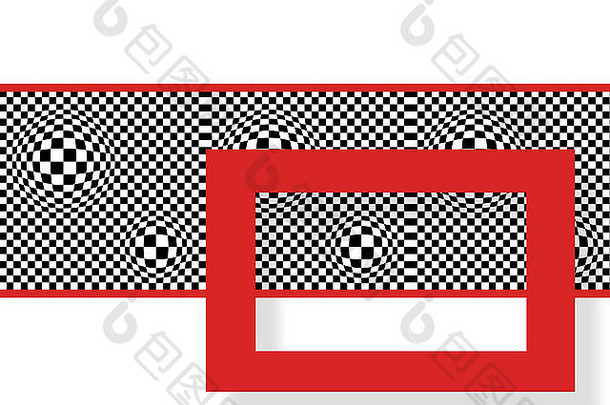 网纹纹理球体结束红色的广场背景使软件