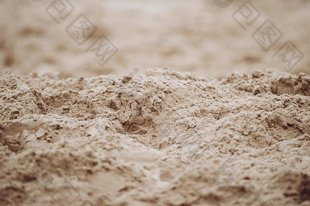 特写镜头沙子模式海滩夏天