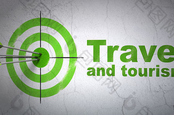 旅游概念目标旅行旅游墙背景