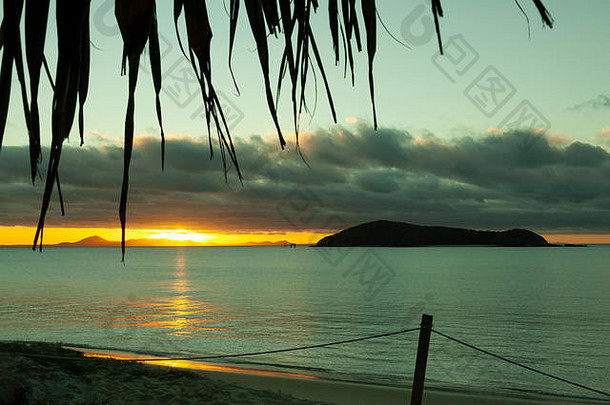 海滩伟大的吉宝岛昆士兰澳大利亚