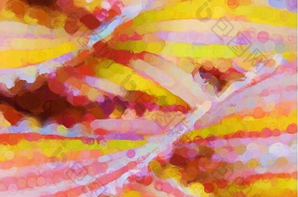 明亮的色彩斑斓的变形效果帆布背景水彩画电脑生成的艺术