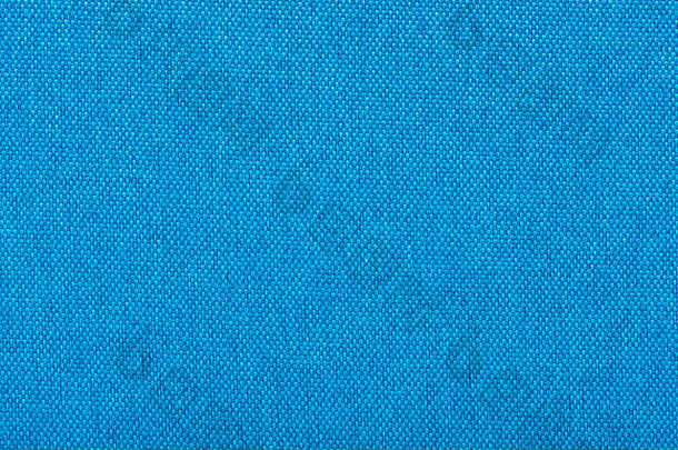 自然亚麻织物刺绣蓝色的颜色