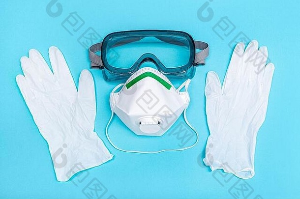 安全设备保护西装战斗冠状病毒科维德病毒爆发安全面具保护手套眼镜