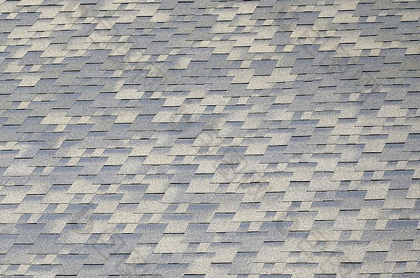 灵活的带状疱疹沥青屋面表面背景马赛克纹理平屋顶瓷砖沥青涂层