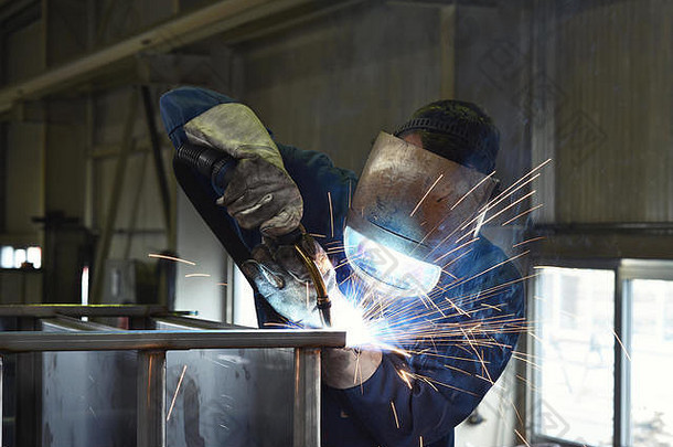 焊机作品金属建设建设处理钢组件