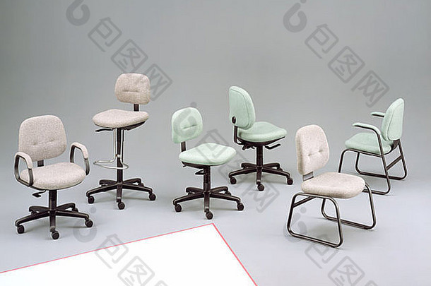 各种各样的分类业务家具椅子辊脚轮扶手手臂休息