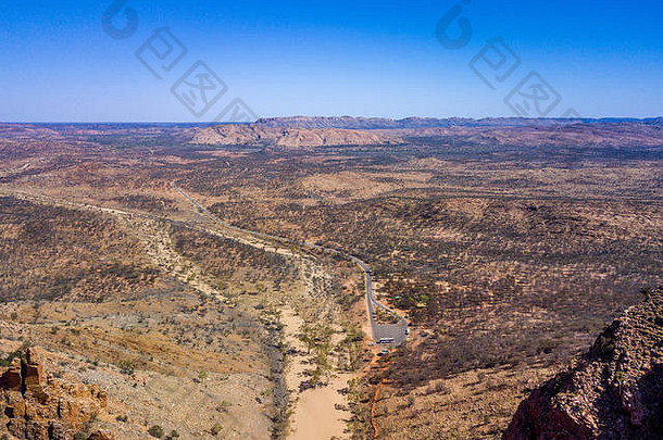 空中视图辛普森一家差距围绕北部领土澳大利亚