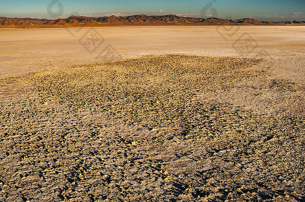 盐存款sevier湖干湖伟大的盆地沙漠犹他州美国