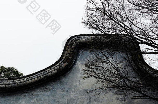 福州古董风格古老的建筑墙