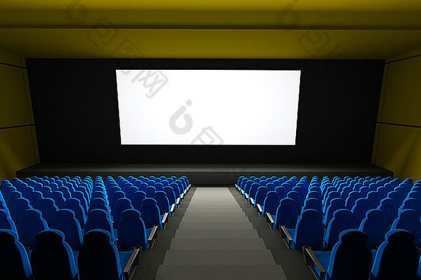 电影剧院座位呈现图像