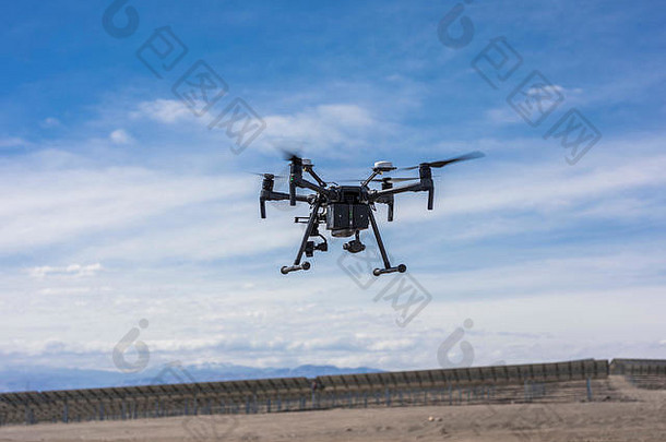 无人机飞行工作奥托照片热分析植物视觉热相机无人机太阳能能源空中检查
