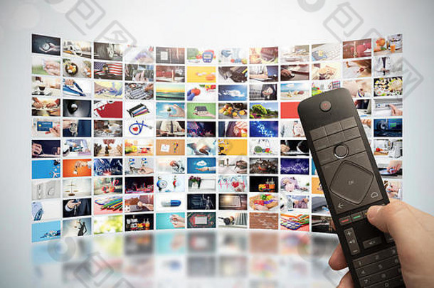 电视流媒体视频概念媒体视频需求技术视频服务互联网流媒体多媒体显示系列数字阿胶