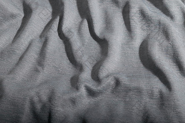 皱纹帆布合成灰色织物纹理背景