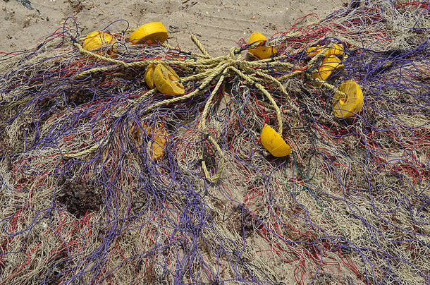 复丝网海滩塞内加尔钓鱼村