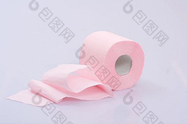 卷粉红色的厕所。。。纸