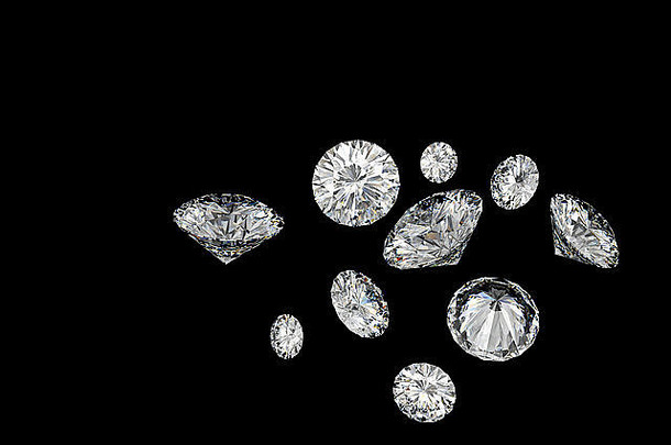 钻石经典减少白色背景