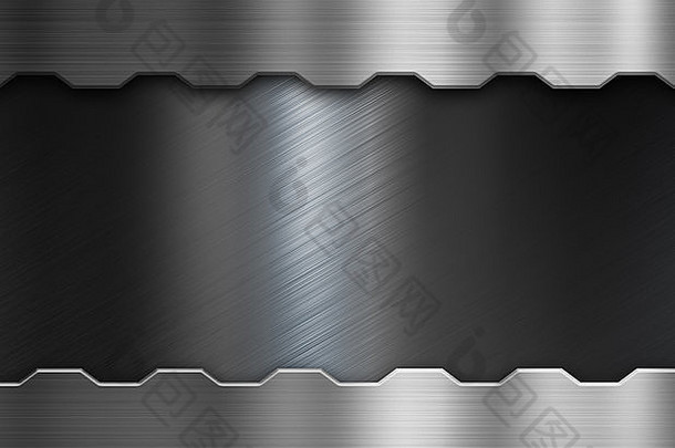 金属框架黑色的刷金属背景