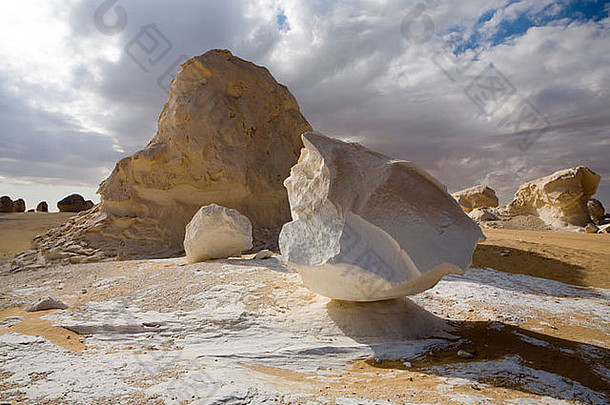 因塞尔伯格斯白色沙漠法拉夫拉绿洲埃及北非洲