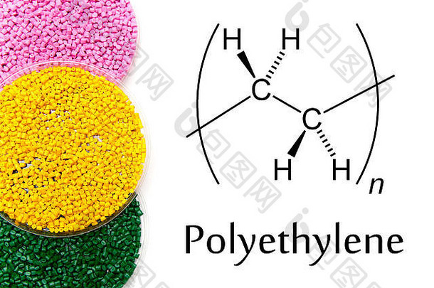 颗粒聚乙烯化学公式塑料球团矿计划化学结构彩色的塑料颗粒