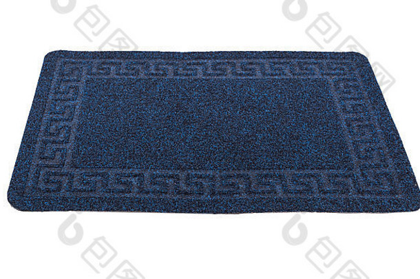 地毯蓝色的纹理背景织物席