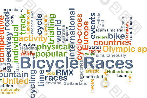 背景概念词云插图自行车比赛