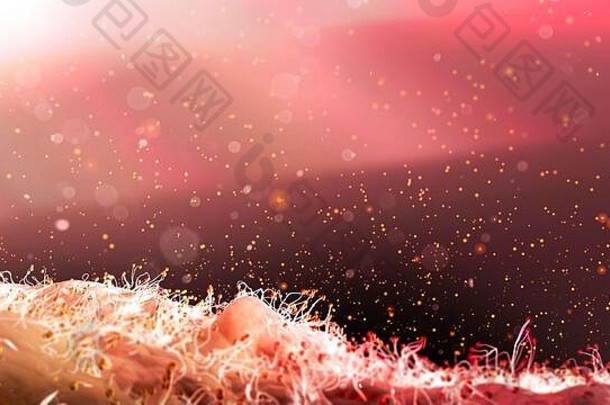 孢子传播传播病毒花粉花序微观生物重复微生物科维德冠状病毒