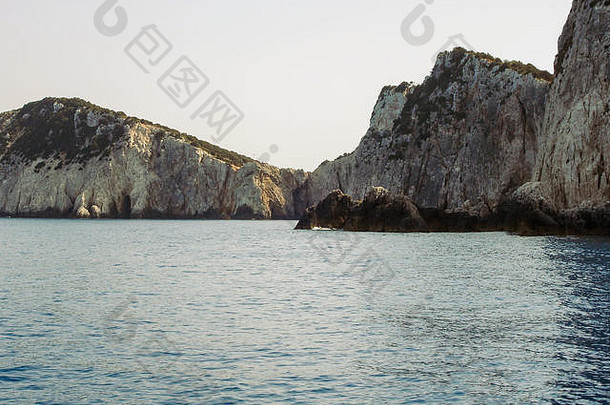 美丽的绿松石水lefkada岛<strong>希腊</strong>