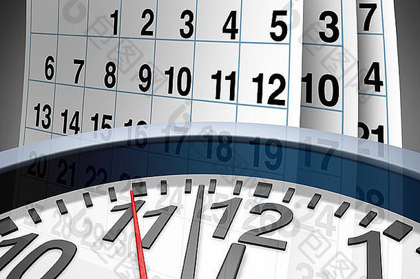 最后期限日程安排事件重要的日期代表日历时钟显示概念任命