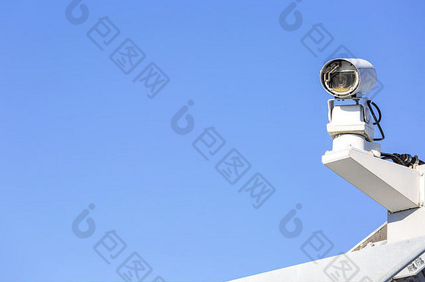 中央电视台安全相机蓝色的天空