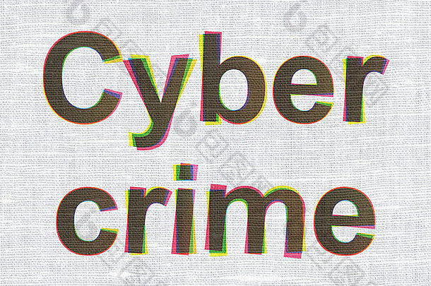 安全概念网络犯罪织物纹理背景