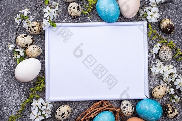 复活节鸡蛋空卡