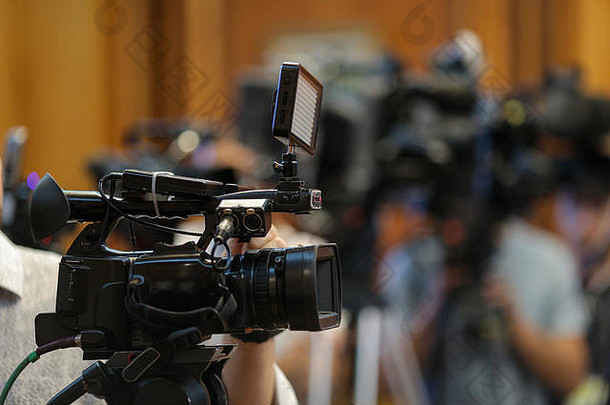 细节电视视频相机记录设备新闻事件