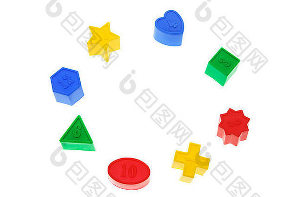 栈形状sorter玩具块安排圆