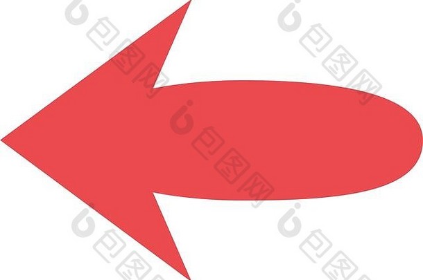 红色的箭头图标设计方向网络向前方向网络向前信息图表指针主题向量插图
