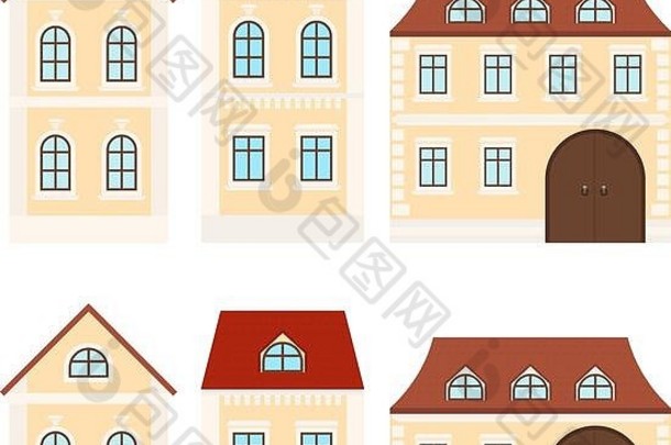 住宅建筑米色房子