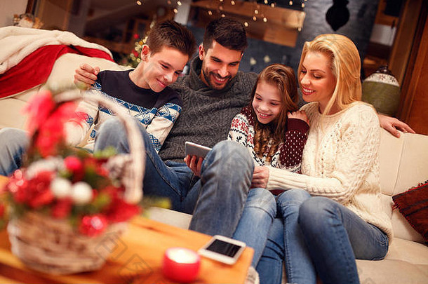 微笑家庭数字平板电脑圣诞节假期