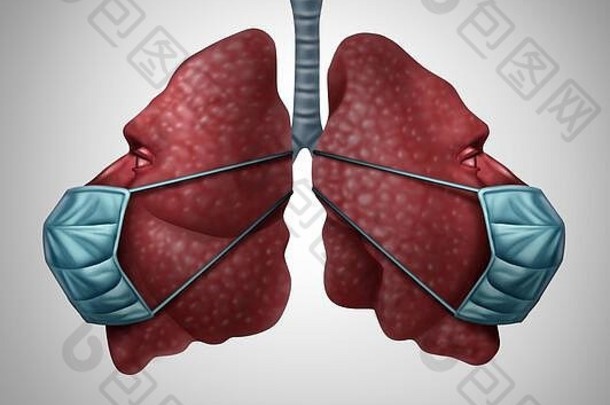 呼吸疾病致命的肺病毒公共健康呼吸受污染的空气冠状病毒疾病会传染的流感爆发