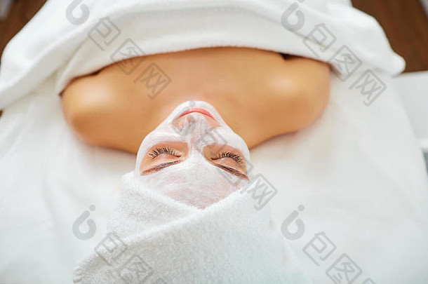 女人面具脸水疗中心美沙龙