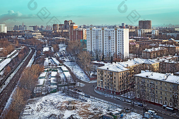 莫斯科俄罗斯视图大学区莫斯科