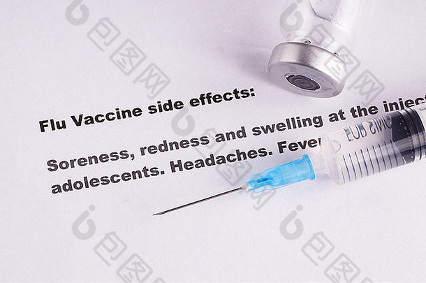流感疫苗接种警告sympthoms调查