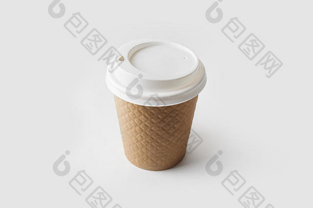 空白卡夫咖啡杯帽