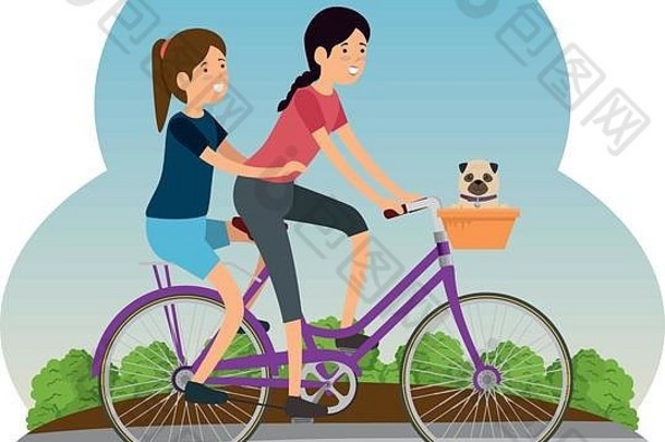 夫妇自行车旅行路