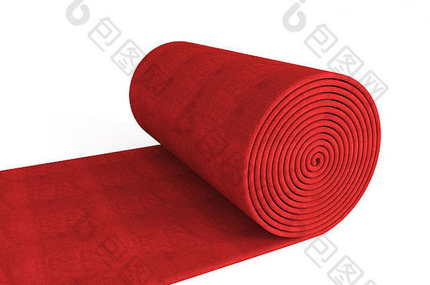 巨大的经典<strong>红色</strong>的<strong>地毯</strong>白色