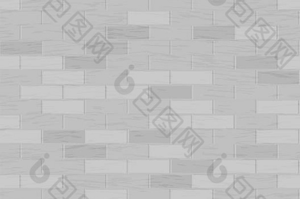 砖墙无缝的模式向量插图灰色的颜色设计元素背景纹理