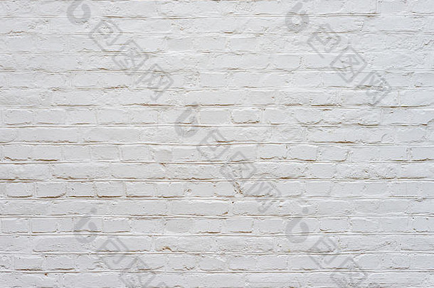古董崎岖不平的粗糙的白色砖纹理墙有缺陷的英语砖债券模式