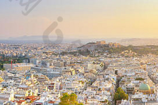 城市景观美丽的雅典希腊