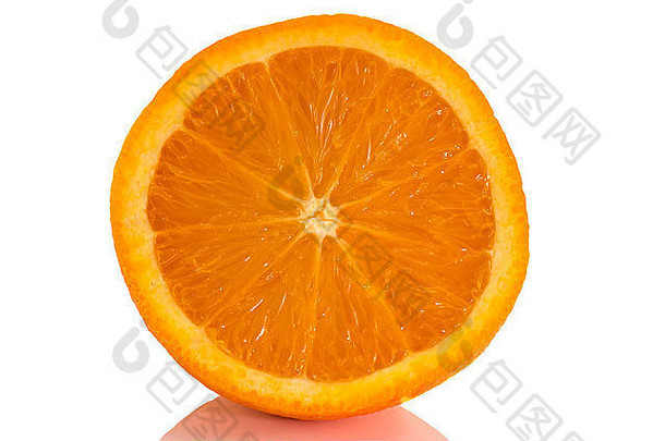 橙色柑橘类水果隔离白色