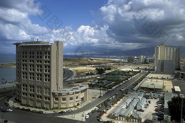 城市中心贝鲁特海岸黎巴嫩中间东